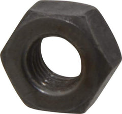 Value Collection - 1/4-28 UNF Steel Right Hand Hex Nut - 7/16" Across Flats, 7/32" High, Uncoated - Best Tool & Supply