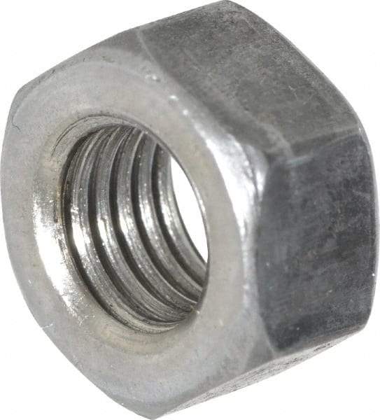 Value Collection - 5/16-24 UNF Steel Right Hand Hex Nut - 1/2" Across Flats, 17/64" High, Uncoated - Best Tool & Supply