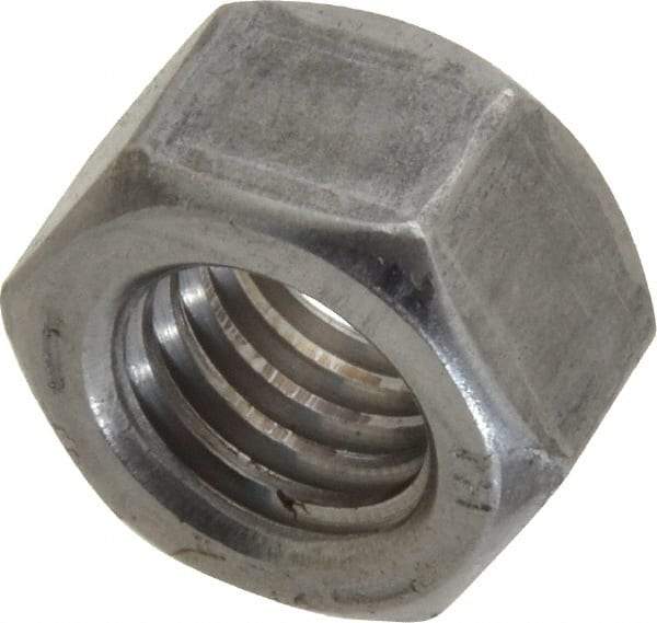 Value Collection - 1/2-13 UNC Steel Right Hand Hex Nut - 3/4" Across Flats, 7/16" High, Uncoated - Best Tool & Supply