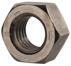 Value Collection - 9/16-12 UNC Steel Right Hand Hex Nut - 7/8" Across Flats, 31/64" High, Uncoated - Best Tool & Supply