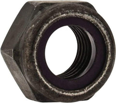 Value Collection - 5/16-24 UNF Grade 8 Hex Lock Nut with Nylon Insert - 1/2" Width Across Flats, 11/32" High, Uncoated - Best Tool & Supply