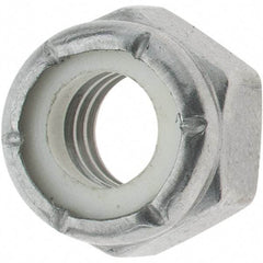 Value Collection - 5/16-18 UNC 316 Hex Lock Nut with Nylon Insert - 1/2" Width Across Flats, 11/32" High - Best Tool & Supply