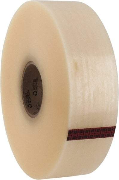 3M - 72mm x 914m Clear Rubber Adhesive Sealing Tape - Polypropylene Film Backing, 2.1 mil Thick, 22 Lb Tensile Strength, Series 3071 - Best Tool & Supply