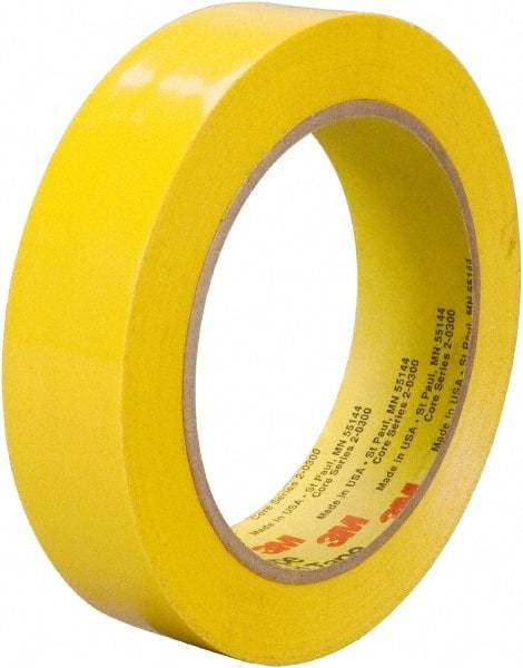 3M - 36 Yds. x 2", Yellow Polyethylene Film Tape - 483 Series, 5 mil Thick, 10 Lb./Inch Tensile Strength - Best Tool & Supply