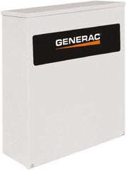 Generac Power - 3 Phase, 277/480 Input Volt, 100 Amp, Automatic Transfer Switch - 3R NEMA Rated, Aluminum, 24 Inch Wide x 10 Inch Deep x 36.1 Inch High, Automatic Exerciser, Electrically Operated, IEC 60947-6-1 - Best Tool & Supply