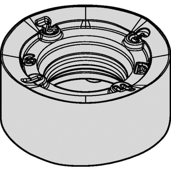 Kennametal - RNGJ10T3M0 GD Grade KCSM30 Carbide Milling Insert - TiAlN Finish, 0.1874" Thick, 10mm Inscribed Circle - Best Tool & Supply