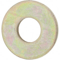 Value Collection - 3/4" Screw, Grade 8 Steel USS Flat Washer - 13/16" ID x 2" OD, 5/32" Thick, Zinc Yellow Dichromate Finish - Best Tool & Supply