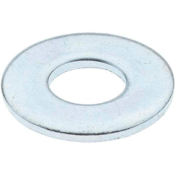 Value Collection - 5/16" Screw, Steel USS Flat Washer - 3/8" ID x 7/8" OD, 3/32" Thick, Zinc-Plated Finish - Best Tool & Supply