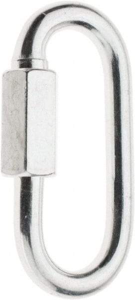 Value Collection - Zinc Steel Quick Link - 3/16" Diameter, 600 Lb Load Limit - Best Tool & Supply