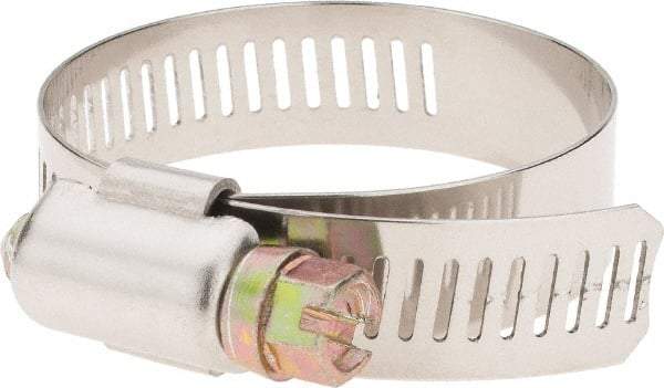 Value Collection - SAE Size 24, 1-1/16 to 2" Diam, Stainless Steel Worm Drive Clamp - 1/2" Wide - Best Tool & Supply