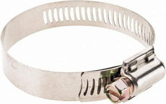 Value Collection - SAE Size 32, 1-9/16 to 2-1/2" Diam, Stainless Steel Worm Drive Clamp - 1/2" Wide - Best Tool & Supply