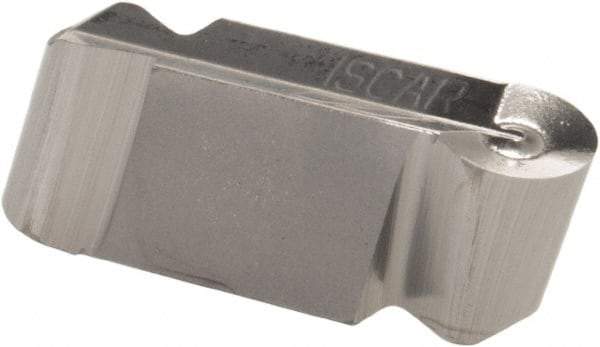 Iscar - 400200GIPA Grade IC20, 3.99mm Cutting Width Carbide Grooving Insert - 2.01mm Max Depth of Cut, Neutral, 2.01mm Corner Radius, Uncoated - Best Tool & Supply