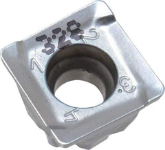 Iscar - S90MT1106 R Grade IC328 Carbide Milling Insert - TiCN Finish, 0.2362" Thick, 0.4291" Inscribed Circle, 0.8mm Corner Radius - Best Tool & Supply