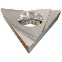 Iscar - TPGH321 R Grade IC70 Carbide Turning Insert - Uncoated, 60° Triangle, 3/8" Inscr Circle, 1/8" Thick, 1/64" Corner Radius - Best Tool & Supply