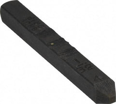 Made in USA - 1/32" Character Size, 4 Character, Heavy Duty Individual Steel Stamp - Steel, Individual - Best Tool & Supply