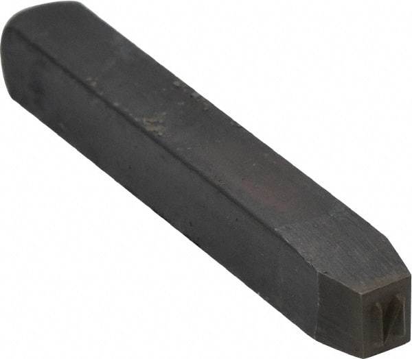 Made in USA - 5/32" Character Size, N Character, Heavy Duty Individual Steel Stamp - Steel, Individual - Best Tool & Supply