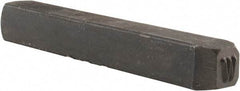 Made in USA - 5/32" Character Size, W Character, Heavy Duty Individual Steel Stamp - Steel, Individual - Best Tool & Supply