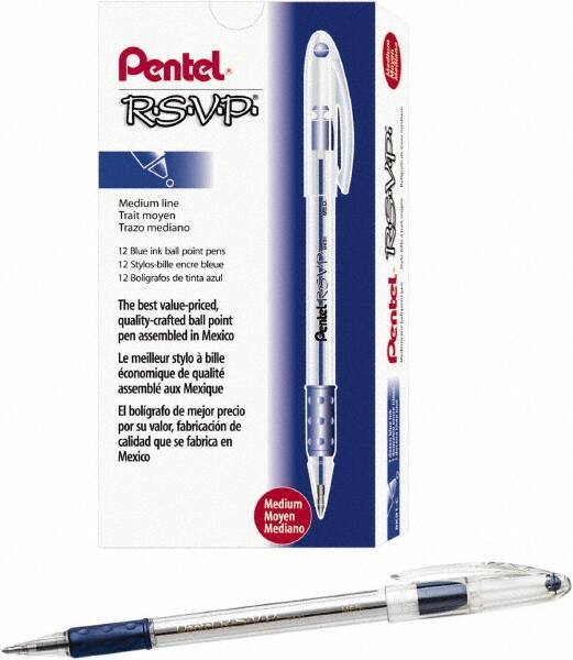 Pentel - Conical Ball Point Pen - Blue - Best Tool & Supply