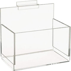 ECONOCO - 5" Deep, Clear Acrylic Slatwall Bin - 7" High x 8" Wide x 5" Long - Best Tool & Supply