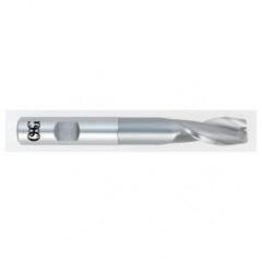 1/8 Dia. x 2-3/8 Overall Length 2-Flute Square End HSS-CO SE End Mill-Round Shank-Center Cutting-Uncoated - Best Tool & Supply