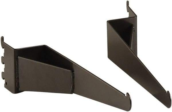 ECONOCO - Anthracite Coated Shelf Bracket - 13" Long, 2" Wide - Best Tool & Supply