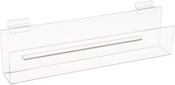 ECONOCO - 16" Wide x 2" Deep x 4" High, Acrylic Greeting Card Shelf - Clear - Best Tool & Supply