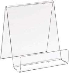 ECONOCO - 3-1/2" Wide x 4" High, Acrylic Display Easel - Clear - Best Tool & Supply