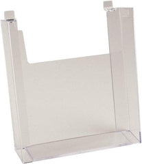 ECONOCO - 8-1/2" Wide x 2-1/4" Deep x 11" High, 1 Compartment, Acrylic Literature Holder - Clear, 8-7/8" Compartment Width x 2-1/4" Compartment Depth x 9-5/8" Compartment Height - Best Tool & Supply