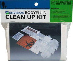 Ability One - 9 Piece, 1 Person, Body Fluid Clean-Up First Aid Kit - Plastic Bag - Best Tool & Supply