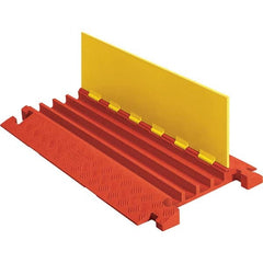 Checkers - On Floor Cable Covers Cover Material: Polyurethane Number of Channels: 4 - Best Tool & Supply