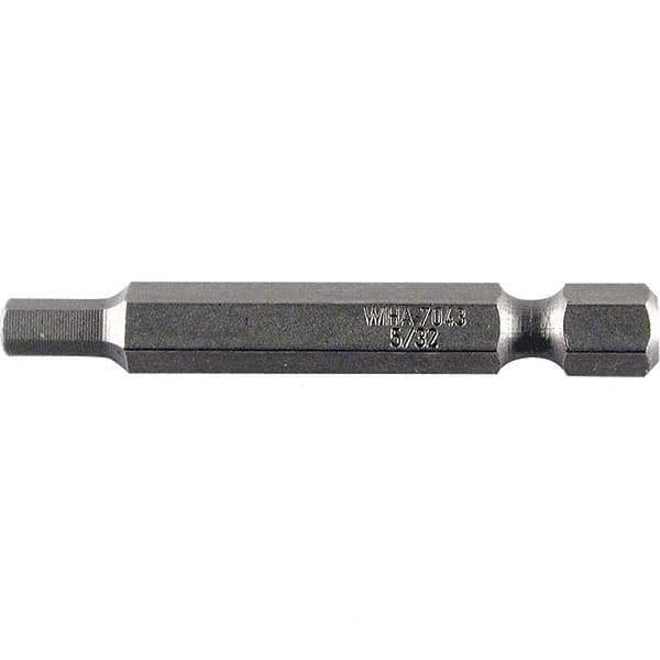 Wiha - 3mm Hex Power Bit - 1/4" Drive, 50mm OAL - Best Tool & Supply