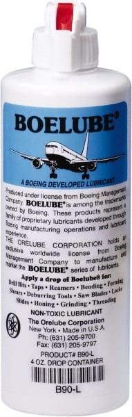 Boelube - BoeLube, 4 oz Bottle Cutting Fluid - Liquid, For Grinding, Sawing, Stamping, Near Dry Machining (NDM) - Best Tool & Supply