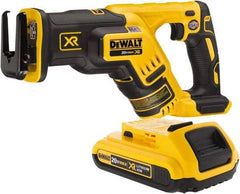 DeWALT - 20V, 0 to 2,900 SPM, Cordless Reciprocating Saw - 1-1/8" Stroke Length, 14-1/2" Saw Length, 1 Lithium-Ion Battery Included - Best Tool & Supply