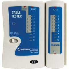 Jonard Tools - Modular Cable Tester - LED Screen, RJ11, RJ12 & RJ45 Connectors - Best Tool & Supply