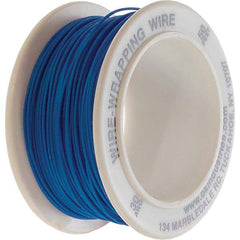 OK Industries - 30 AWG, 1 Strand, 15.2 m OAL, Copper Hook Up Wire - Blue Kynar Jacket - Best Tool & Supply