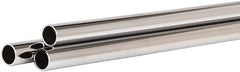 ECONOCO - 60" Max Width Round Tubing Closet Rod - 1.062" Diam, Chrome Finish - Best Tool & Supply