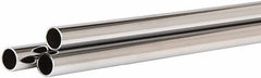 ECONOCO - 60" Max Width Round Tubing Closet Rod - 1" Diam, Chrome Finish - Best Tool & Supply