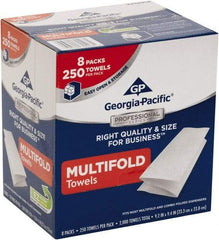 Georgia Pacific - 1 Ply White Multi-Fold Paper Towels - 9-1/4" Wide - Best Tool & Supply