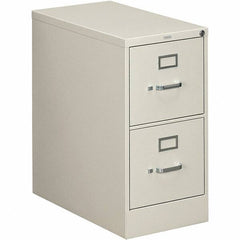 Hon - 15" Wide x 29" High x 26-1/2" Deep, 2 Drawer Vertical File - Steel, Light Gray - Best Tool & Supply