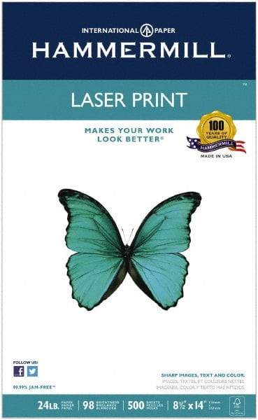 Hammermill - 8-1/2" x 14" White Copy Paper - Use with Laser Printers, Copiers - Best Tool & Supply