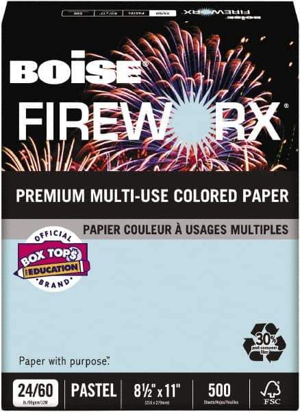 Boise - 8-1/2" x 11" Bottle Rocket Blue Colored Copy Paper - Use with Laser Printers, Copiers, Inkjet Printers - Best Tool & Supply