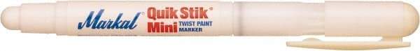 Markal - White Solid Paint Marker - Fine Medium Tip, Alcohol Base Ink - Best Tool & Supply