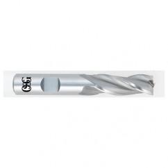 1/2 Dia. x 2-11/16 Overall Length 3-Flute Square End HSS-CO SE End Mill-Round Shank-Center Cutting-Uncoated - Best Tool & Supply