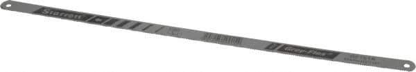 Starrett - 12" Long, 18 Teeth per Inch, Carbon Steel Hand Hacksaw Blade - Toothed Edge, 1/2" Wide x 0.025" Thick, Flexible - Best Tool & Supply