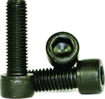 M12 - 1.75 x 25mm - Black Finish Heat Treated Alloy Steel - Cap Screws - Socket Head - Best Tool & Supply