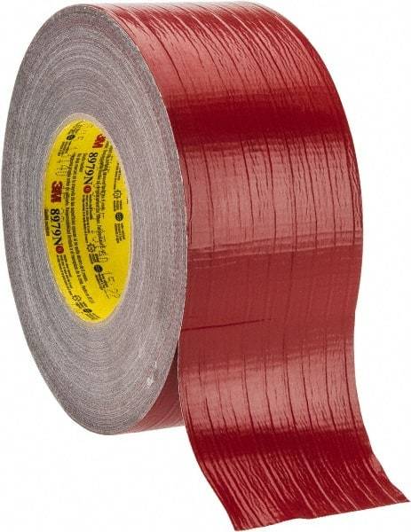 3M - 3" x 55m Red Duct Tape - 12.1 mil, Rubber Adhesive, Polyethylene Film Backing, 36 Lb/ln Tensile Strength, 200°F Max, Series 8979N - Best Tool & Supply