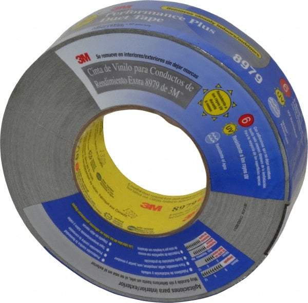 3M - 2" x 55m Green Duct Tape - 12.1 mil, Rubber Adhesive, Polyethylene Film Backing, 36 Lb/ln Tensile Strength, 200°F Max, Series 8979 - Best Tool & Supply