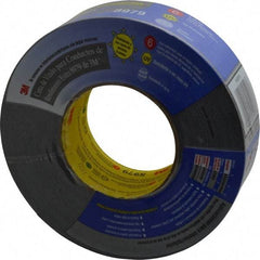 3M - 2" x 55m Black Duct Tape - 12.1 mil, Rubber Adhesive, Polyethylene Film Backing, 36 Lb/ln Tensile Strength, 200°F Max, Series 8979 - Best Tool & Supply