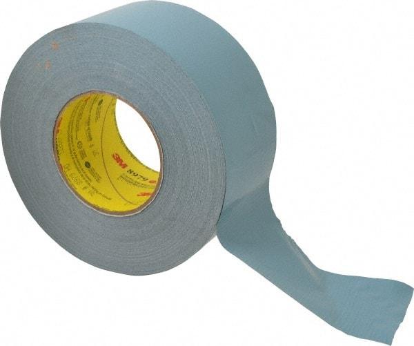 3M - 3" x 55m Blue Duct Tape - 12.1 mil, Rubber Adhesive, Polyethylene Film Backing, 36 Lb/ln Tensile Strength, 200°F Max, Series 8979 - Best Tool & Supply