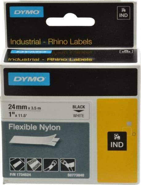 Rhino - 450,732" Long, White Flexible Nylon Self Laminating Label - For RHINO 6000 or RHINO 6500 - Best Tool & Supply